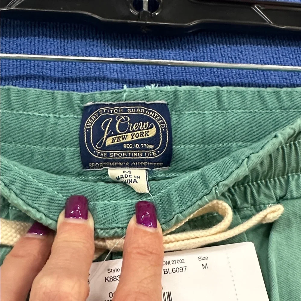 J. Crew Teal Drawstring Shorts